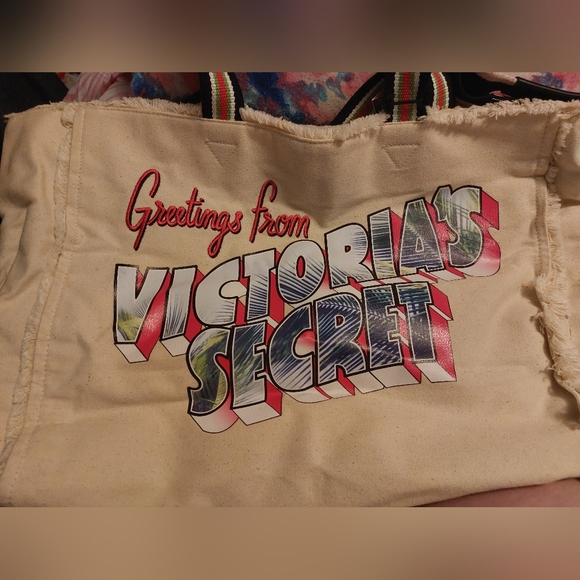 Victoria Secret Canvas Tote - Picture 1 of 3